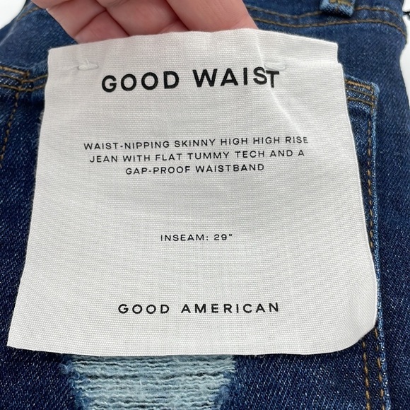 Good American Good Waist w Chewed Back Pockets - Picture 4 of 7